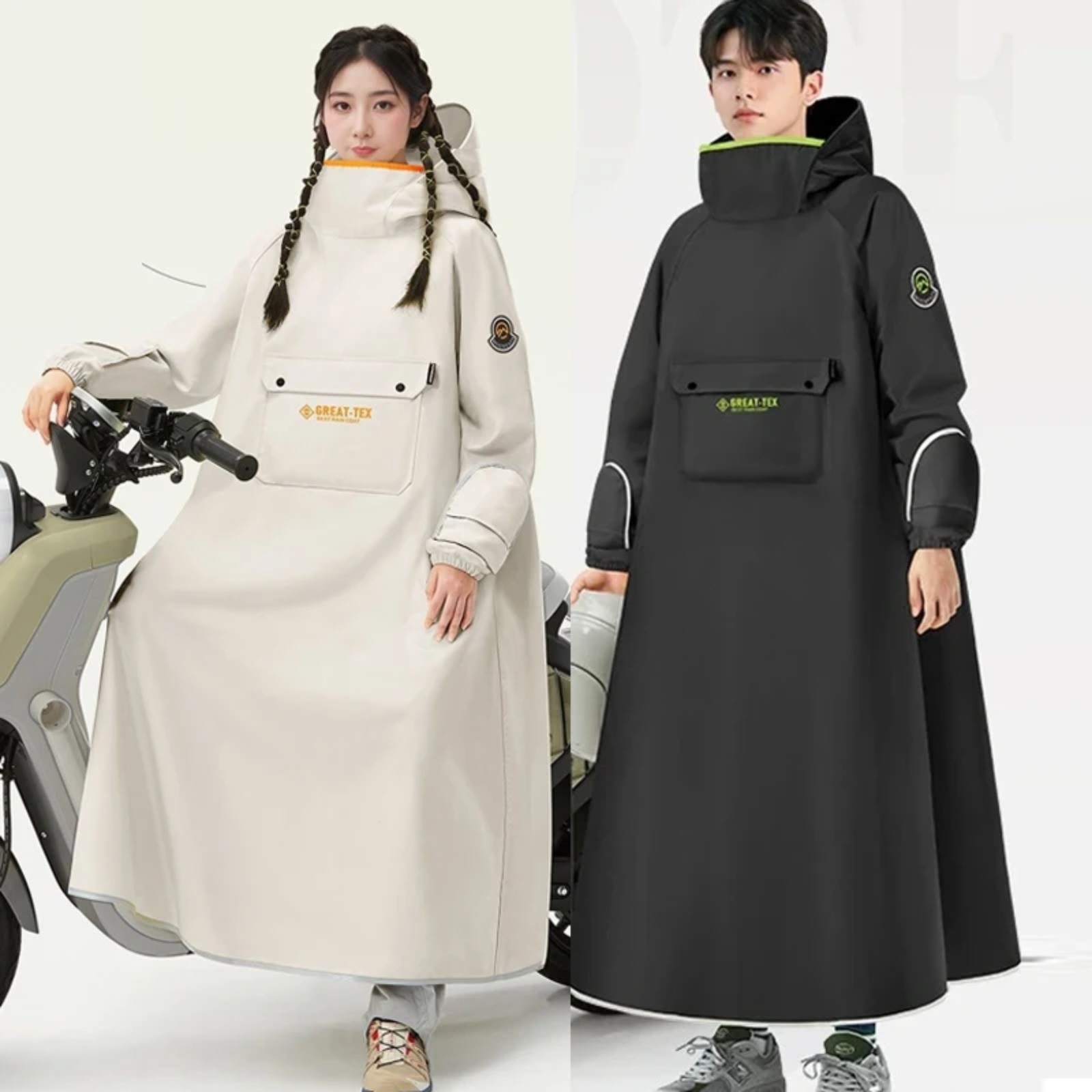 Cycling Gear In Rain - Poncho Impermeable para Ciclismo, Chubasquero para