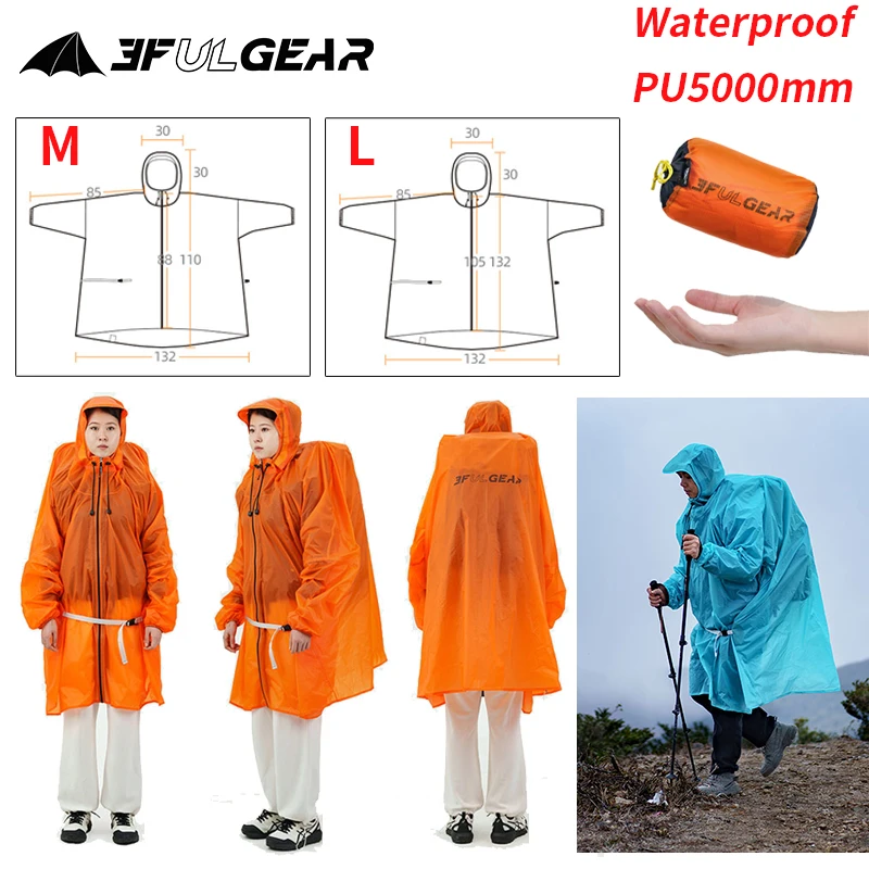 Cycling Gear In Rain - Chubasquero con cremallera 3F UL GEAR,
