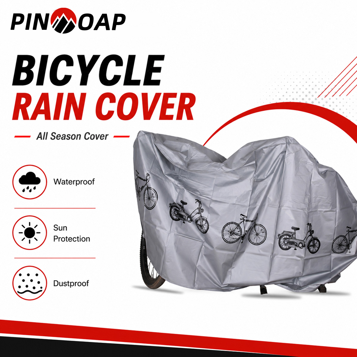 Cycling Gear In Rain - PINMOAP - Funda impermeable universal para