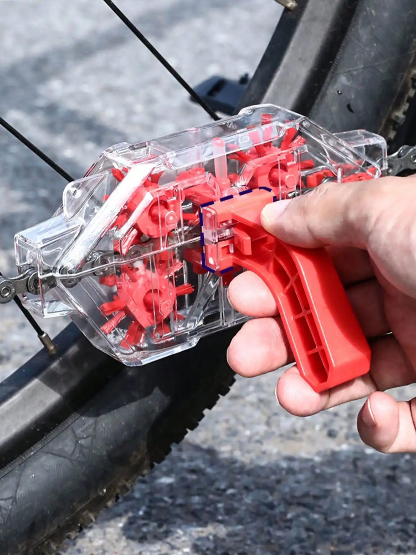 Bicycle Chain Lubricant - Limpiador de cadena de bicicleta, herramienta