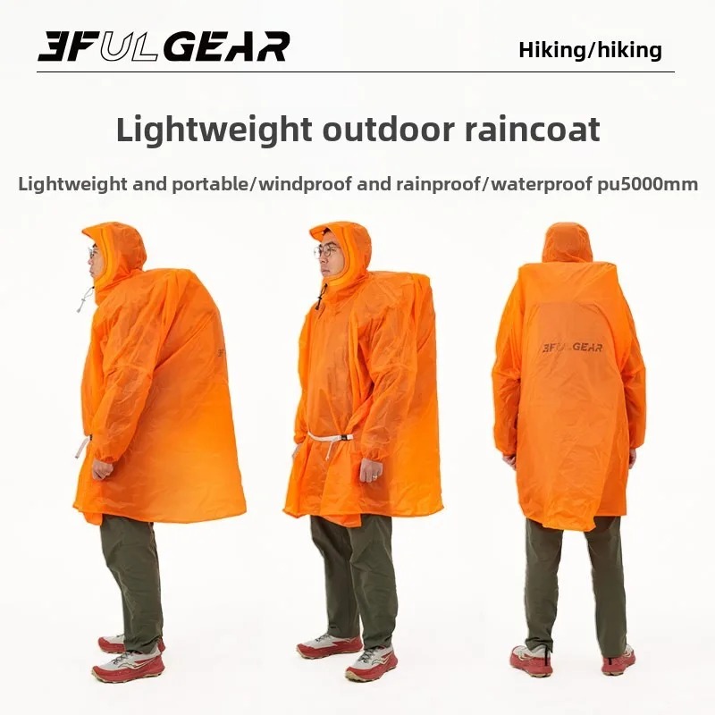 Cycling Gear In Rain - Poncho Impermeable Ultraligero 3F UL GEAR
