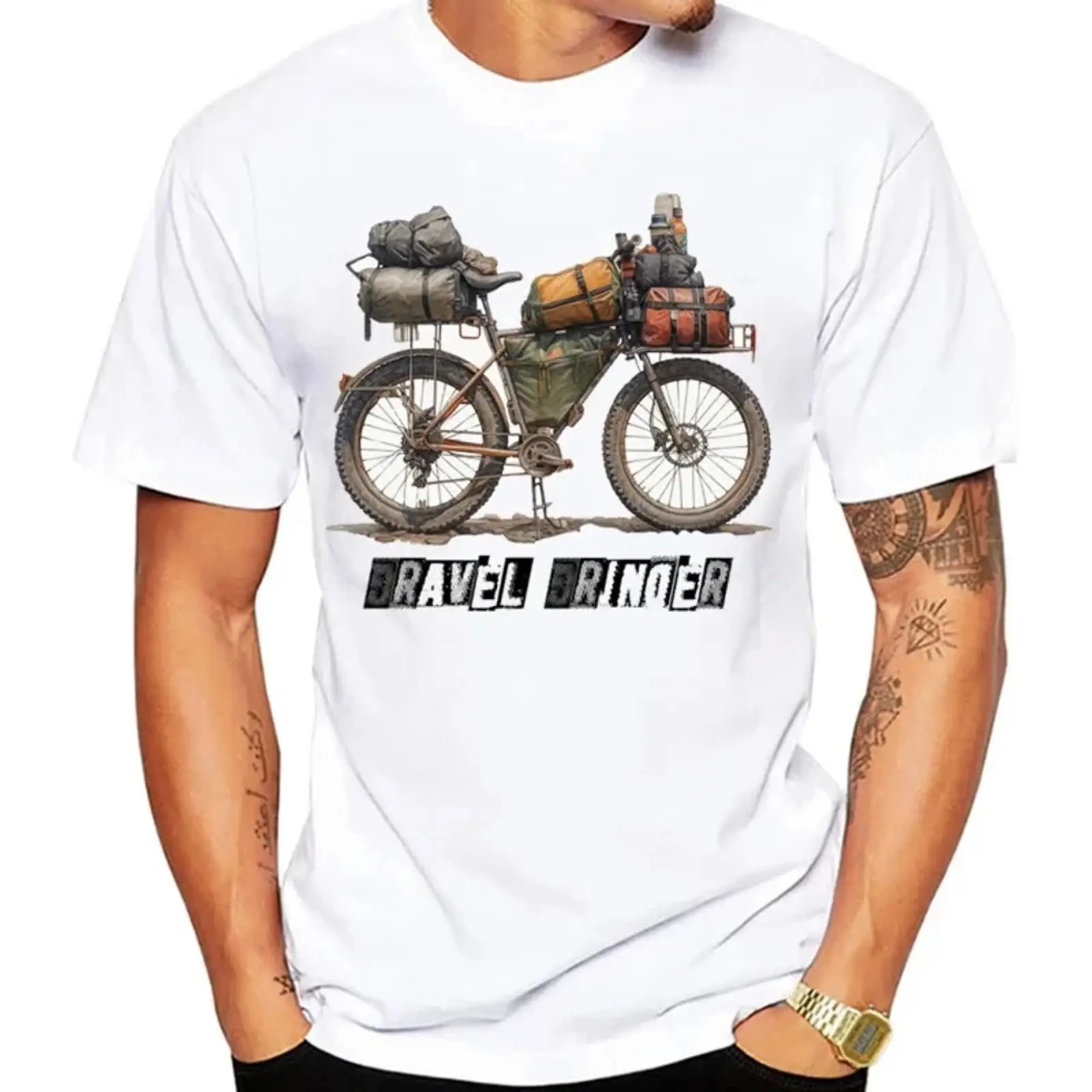 Cycling Gear Gravel - Camiseta de Ciclismo Gravel Bikepacking para