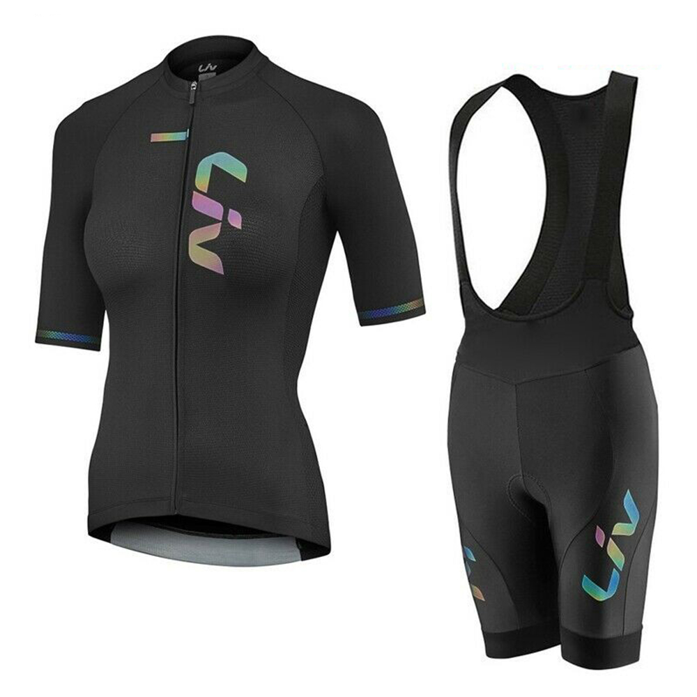 Cycling Gear Jersey - LIV-Conjunto de pantalones cortos con pechera