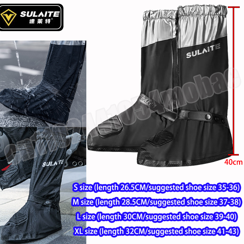 Cycling Gear In Rain - SULAITE Botas de lluvia para motocicleta,