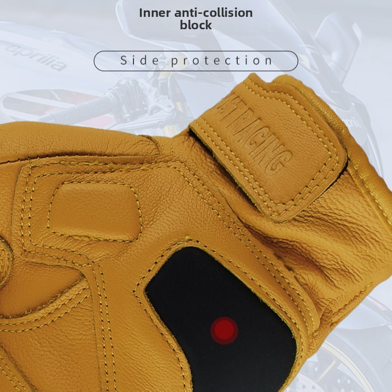 Guantes de Motocicleta Vintage - Yellow Cycling Gear reseña y precio