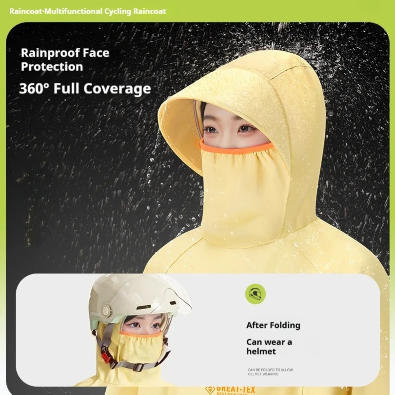 Poncho Impermeable para Ciclis - Cycling Gear In Rain reseña y precio