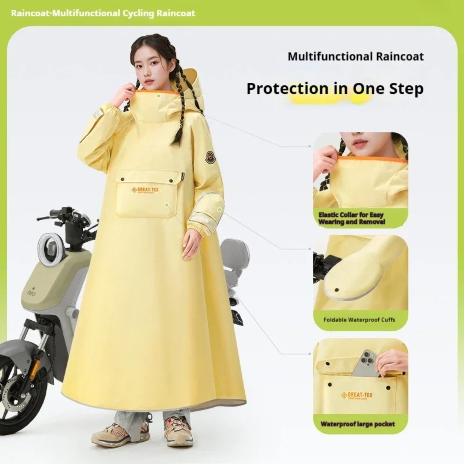 Poncho Impermeable para Ciclis - Cycling Gear In Rain reseña y precio