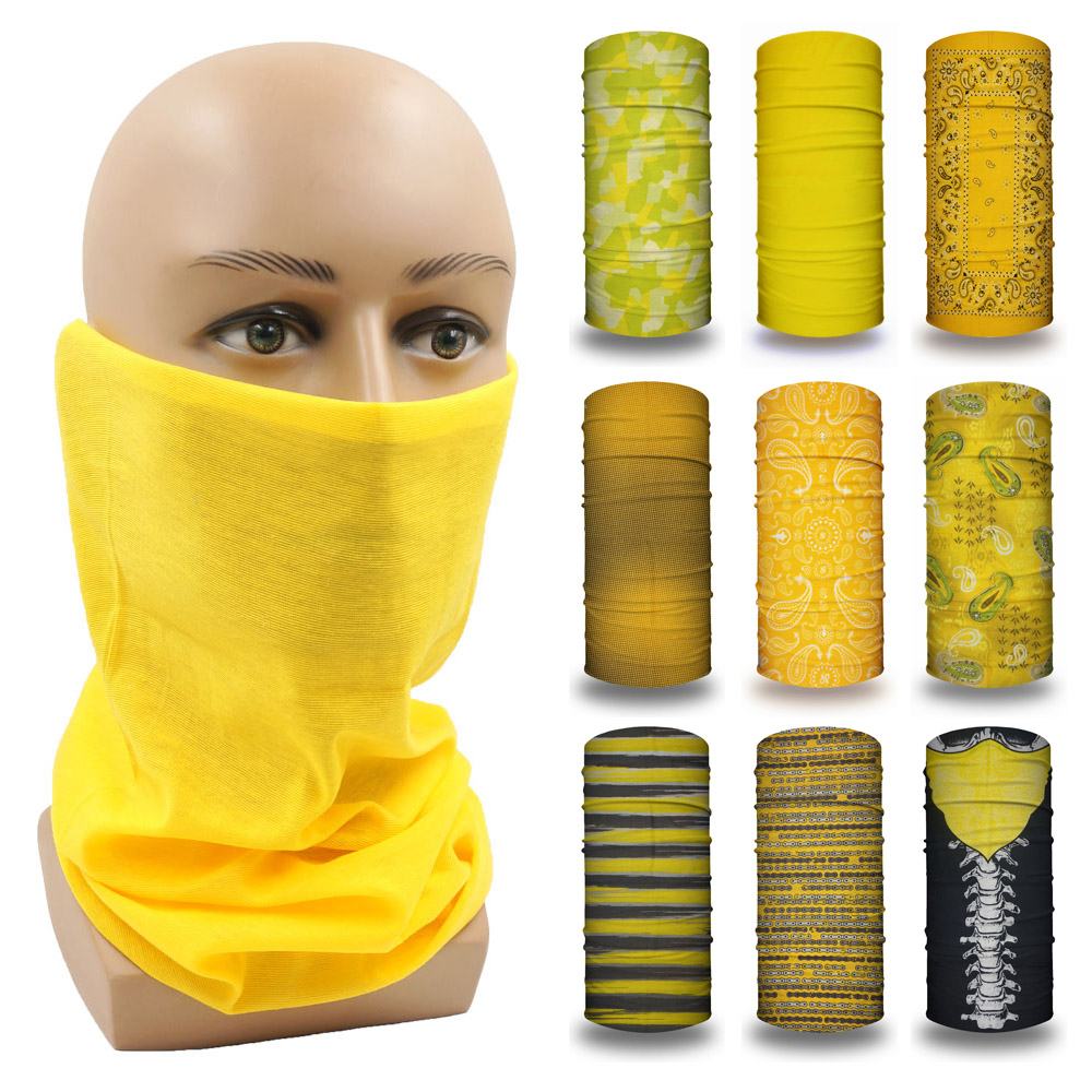Bandana de tubo amarillo para  - Yellow Cycling Gear reseña y precio