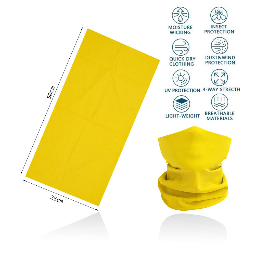 Bandana de tubo amarillo para  - Yellow Cycling Gear reseña y precio