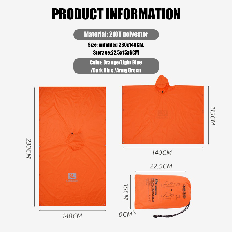 Poncho Impermeable 3 en 1, Lig - Cycling Gear In Rain reseña y precio