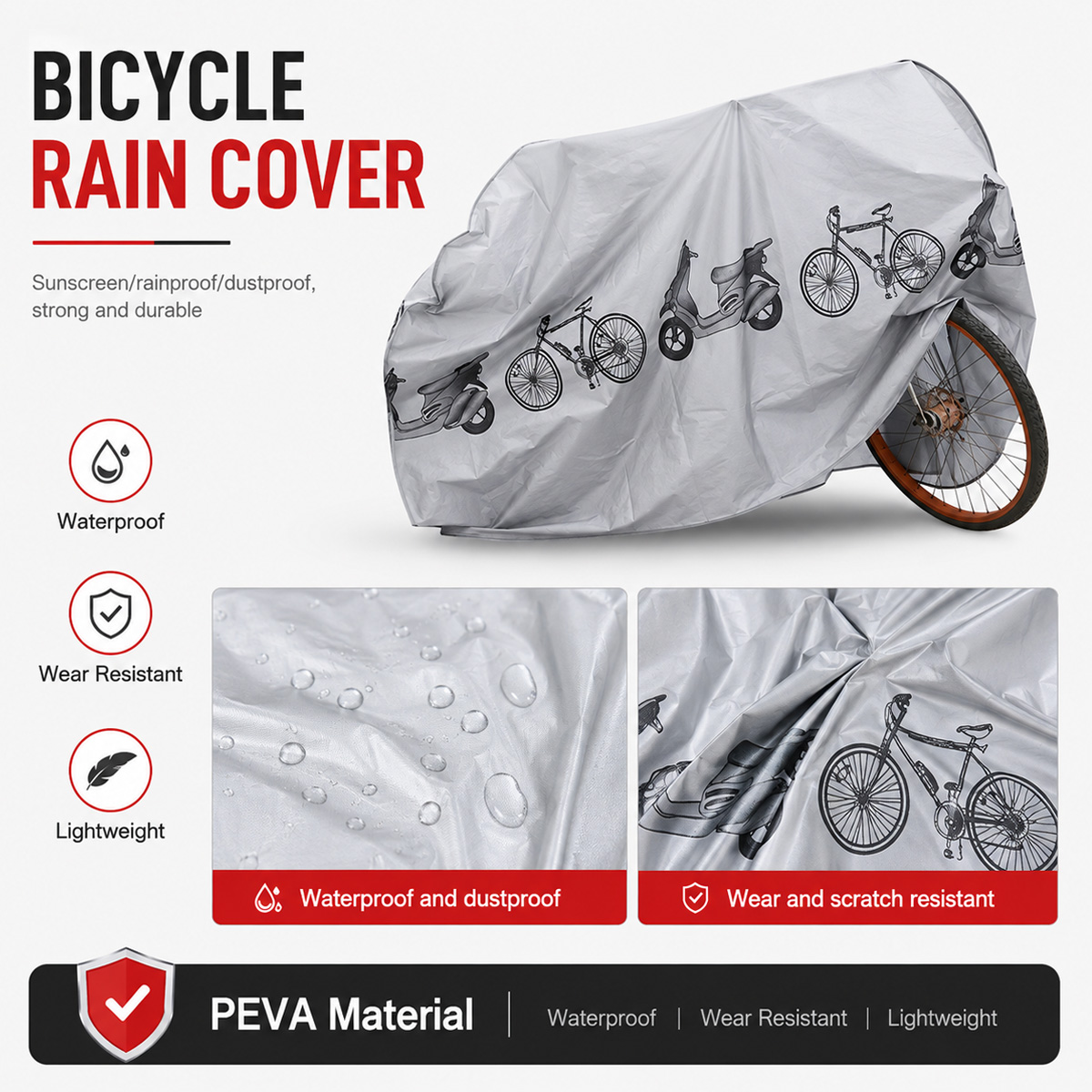 PINMOAP - Funda impermeable un - Cycling Gear In Rain reseña y precio