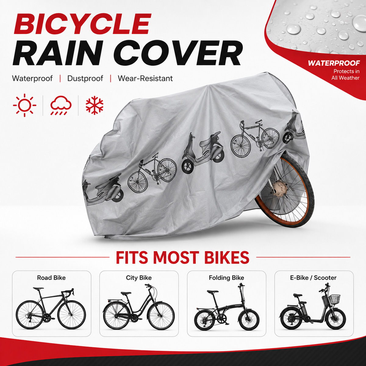 PINMOAP - Funda impermeable un - Cycling Gear In Rain reseña y precio