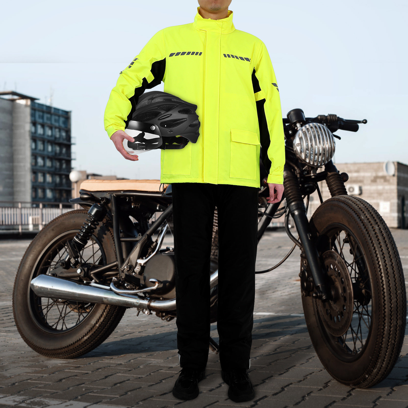 Conjunto de 1 pieza para hombr - Cycling Gear In Rain reseña y precio