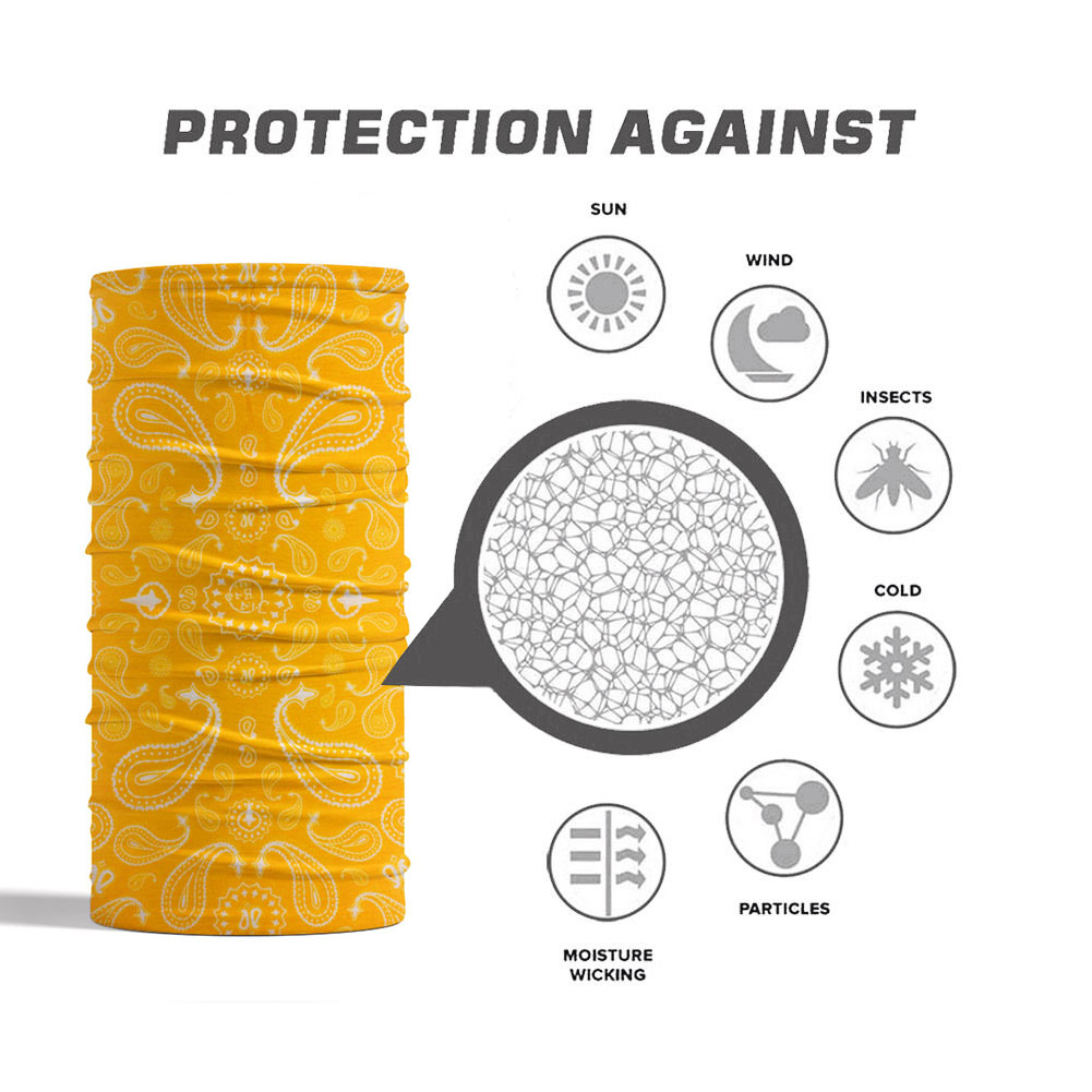 Pañuelo de tubo de Color brill - Yellow Cycling Gear reseña y precio