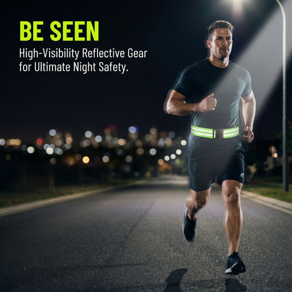 Cinturón reflectante elástico  - Yellow Cycling Gear reseña y precio